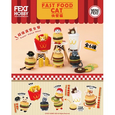 盲盒 FEXT-HOBBY快餐貓(原盒6pcs)