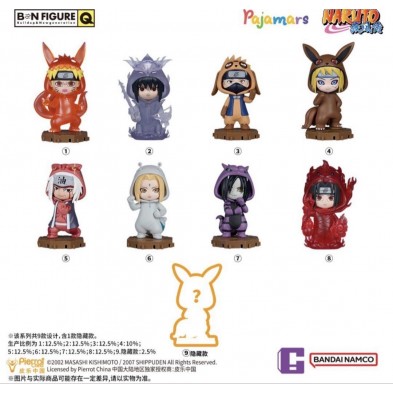 BANDAI 盲盒 [BN FIGURE Q] 火影忍者 睡衣造型系列 Vol.2 (原盒8pcs)