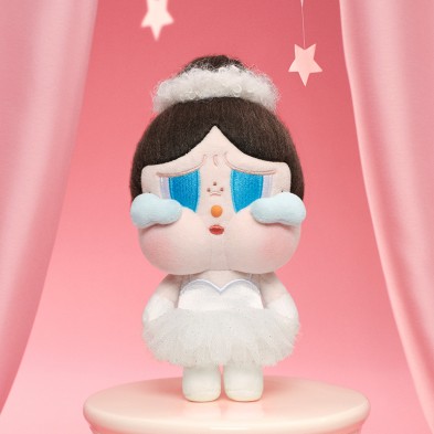 哭娃 白色掛件毛絨公仔