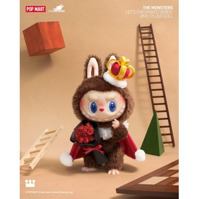 POP MART LABUBU 象棋大冒險～國王 毛絨公仔